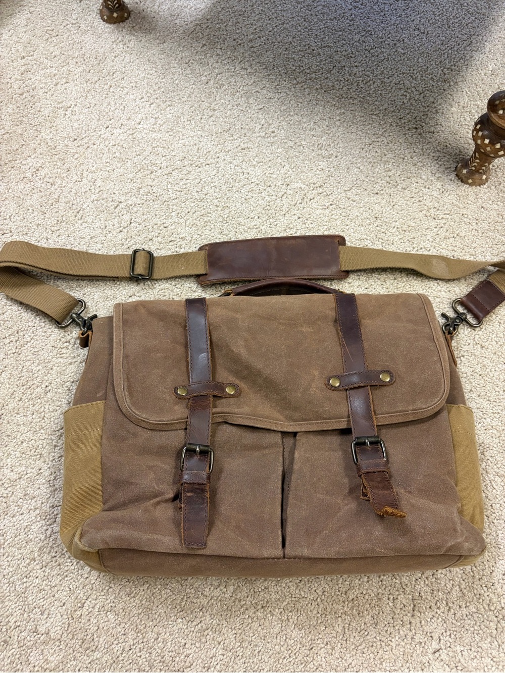 Waxed brief case